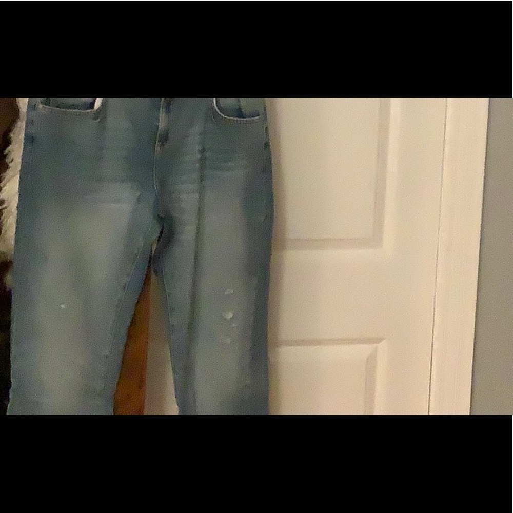 Pilcro and the letterpress fade washed jeans.  Size 32 with 29 inch inseam.